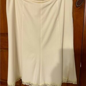 The Limited Cream Holiday skirt with lace trim Size 10